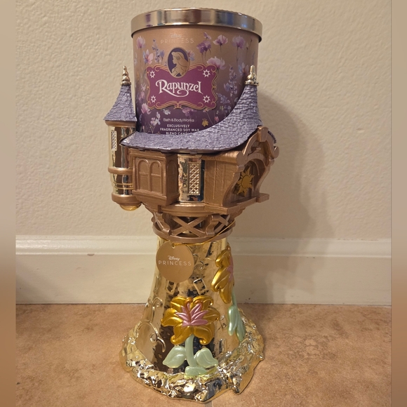 Bath and Body Works DISNEY PRINCESS 2 Collection Rapunzel Candle Holder Tower - Picture 6 of 8